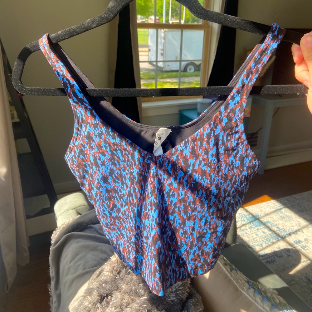 Lululemon Align Tank Top- Leopard Camo Blue Nile Multi